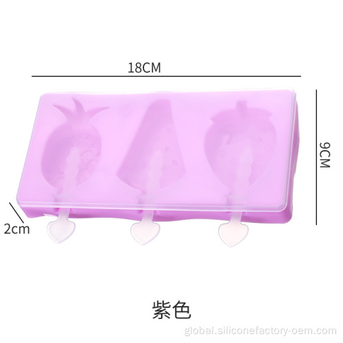 Bpa Free Silicone Popsicle Molds Wholesale Custom Silicone Ice Cube Tray Mold Supplier